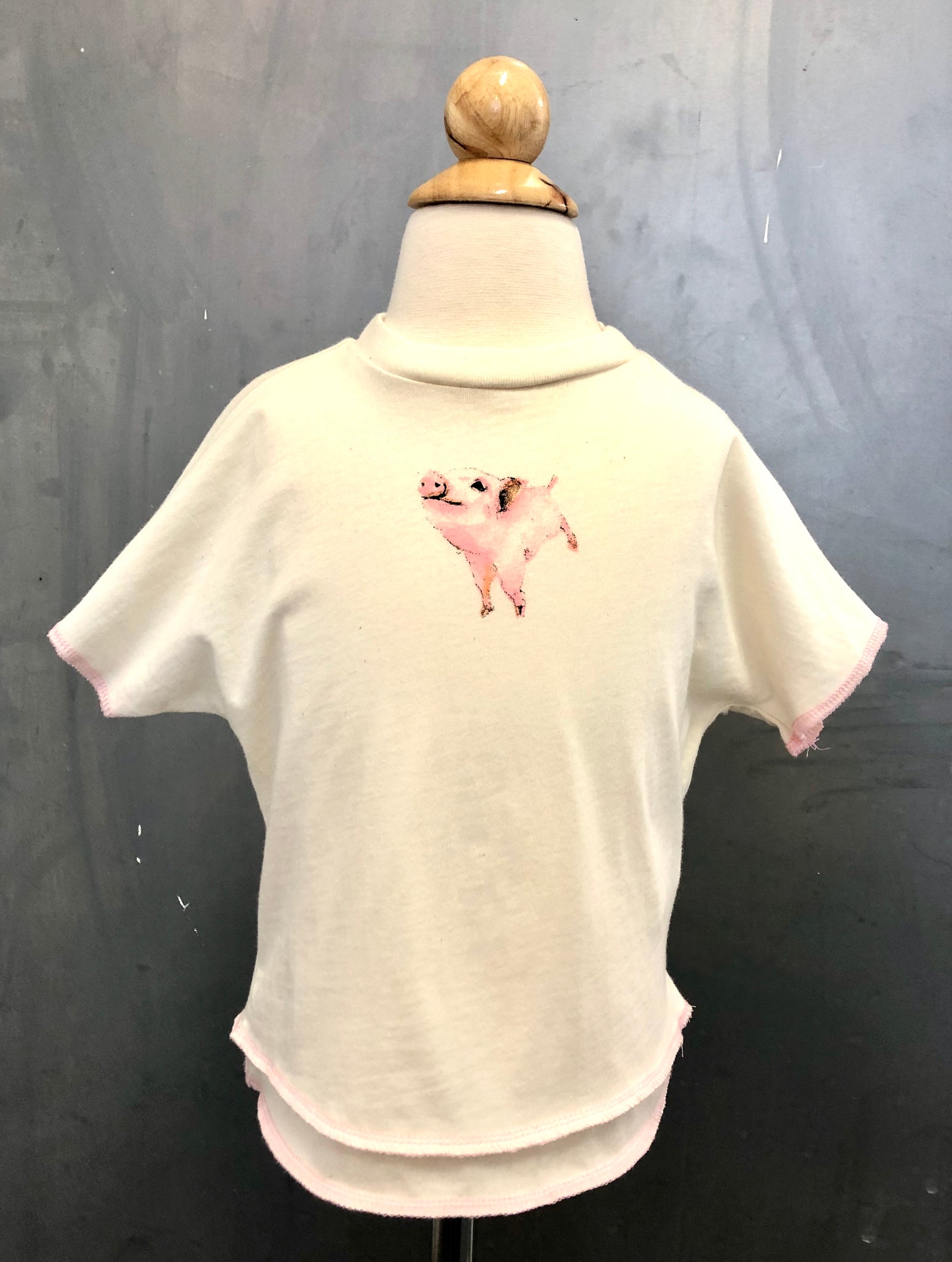 New Double-Stitched T-Shirt - Piggie