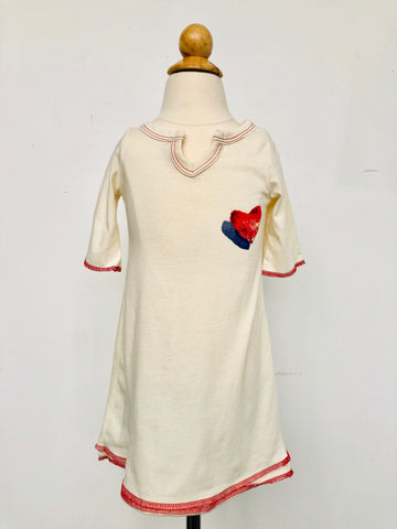 Organic Cotton Dress - Heart