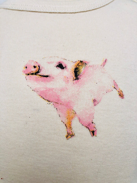 Organic Cotton Onesie - Piggie