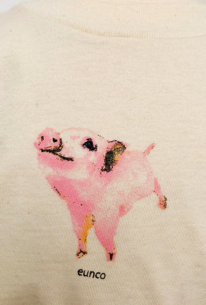 Organic Cotton Bib - Piggie