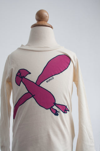 T-Shirt Long-sleeve - Purple Bird